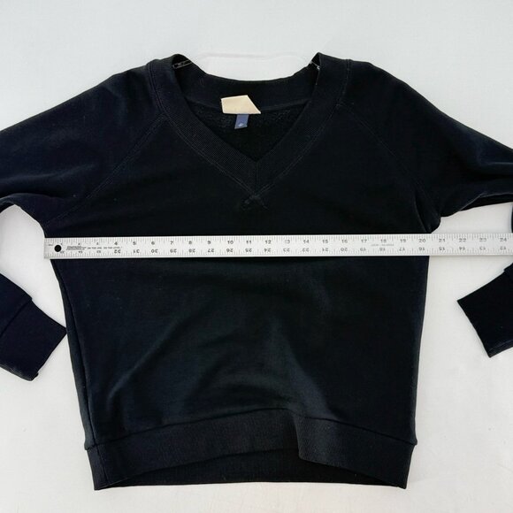 Universal‎ Thread Women’s Black Knit V-neck Sweatshirt XS Minimalist Everyday - Picture 6 of 6